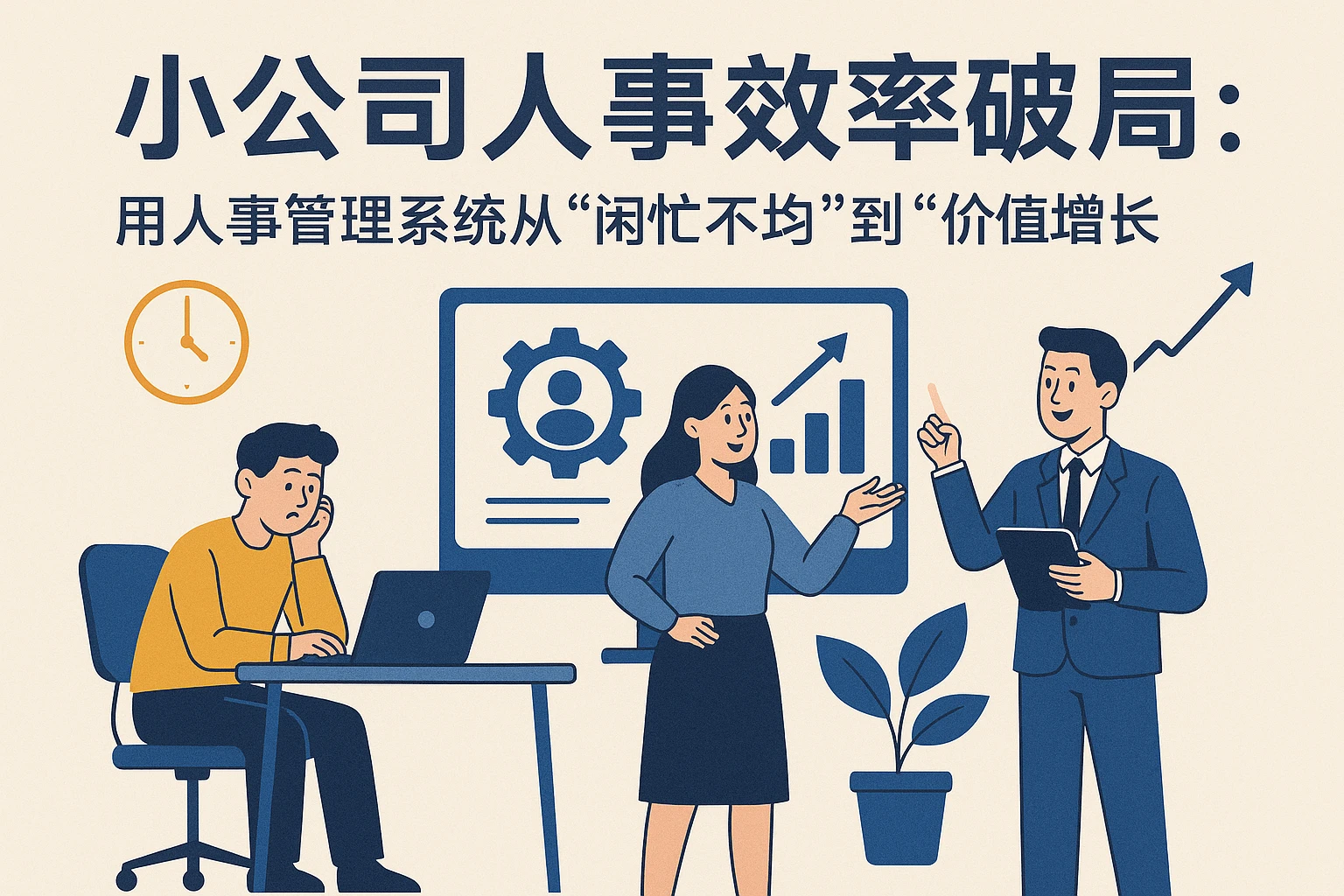小公司人事效率破局：用人事管理系统从“闲忙不均”到“价值增长”
