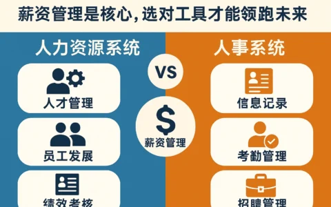 人力资源系统vs人事系统：薪资管理是核心，选对工具才能领跑未来
