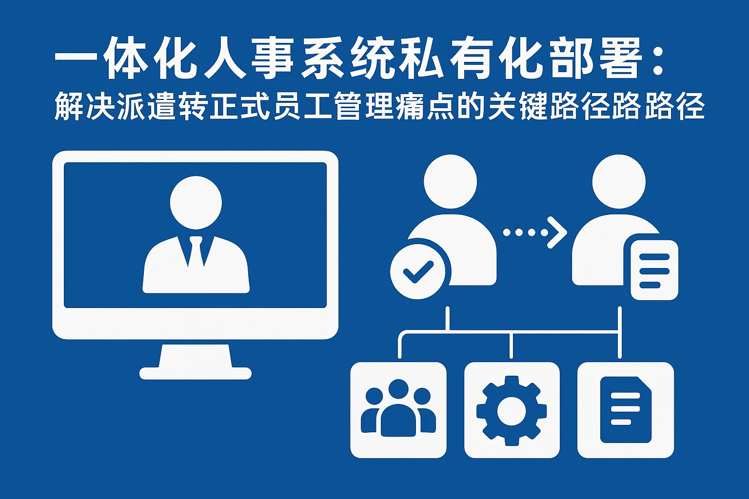 一体化人事系统私有化部署：解决派遣转正式员工管理痛点的关键路径