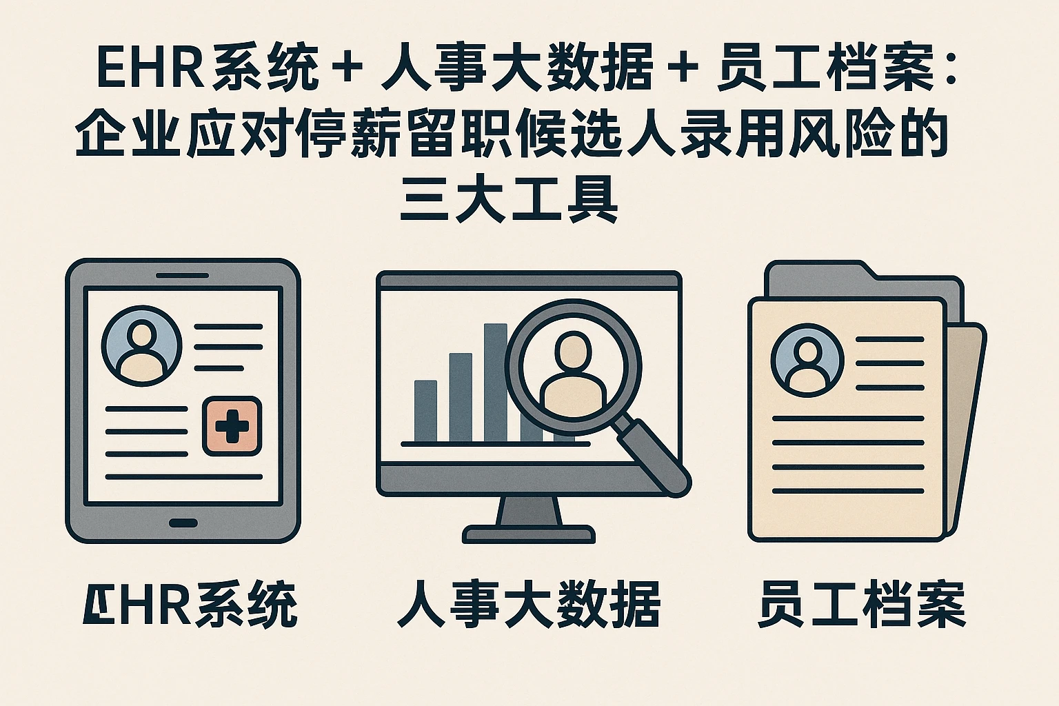 EHR系统+人事大数据+员工档案:企业应对停薪留职候选人录用风险的三大工具