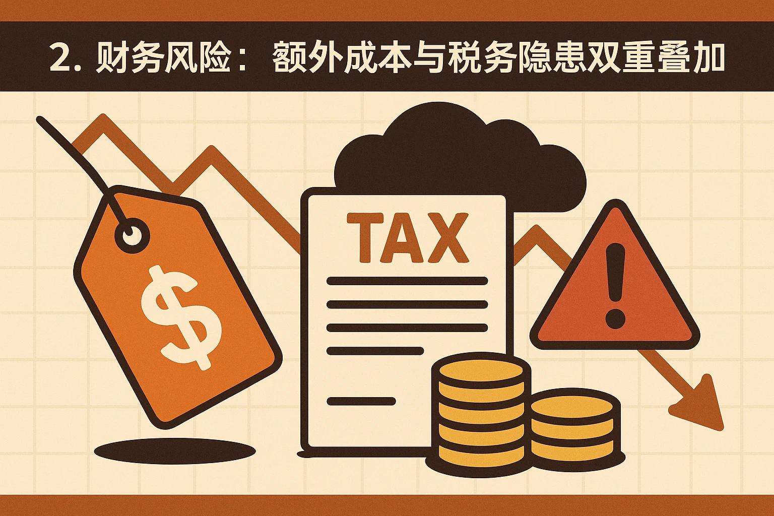 2. 财务风险:额外成本与税务隐患双重叠加