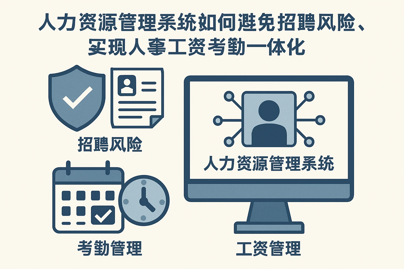人力资源管理系统如何避免招聘风险,实现人事工资考勤一体化