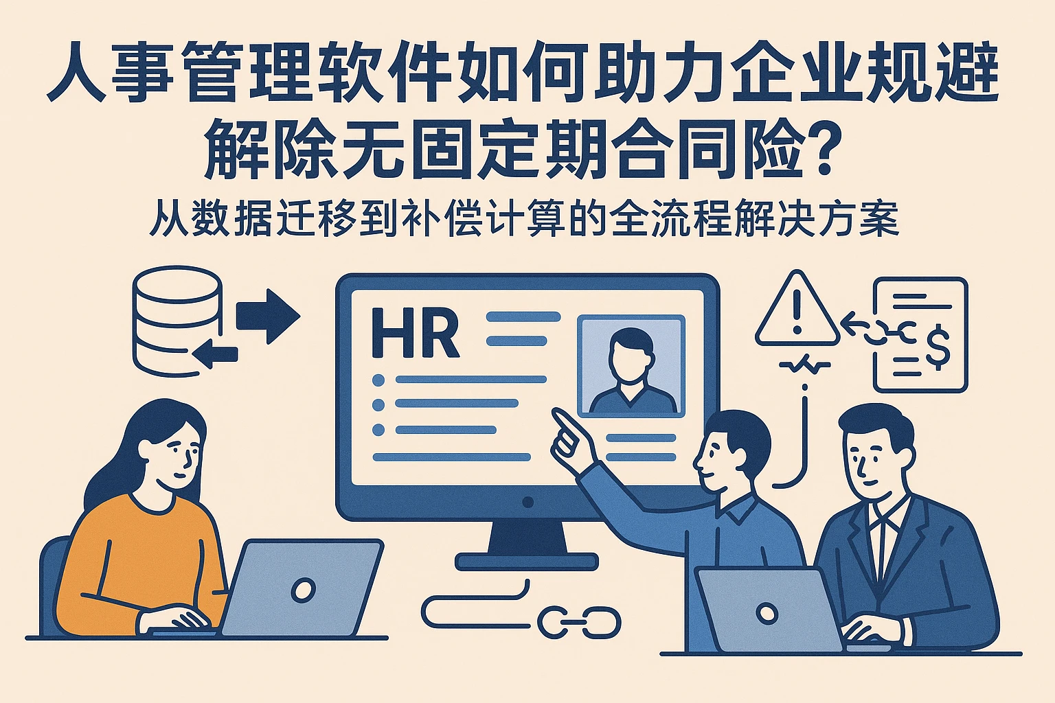 人事管理软件如何助力企业规避解除无固定期合同风险？从数据迁移到补偿计算的全流程解决方案