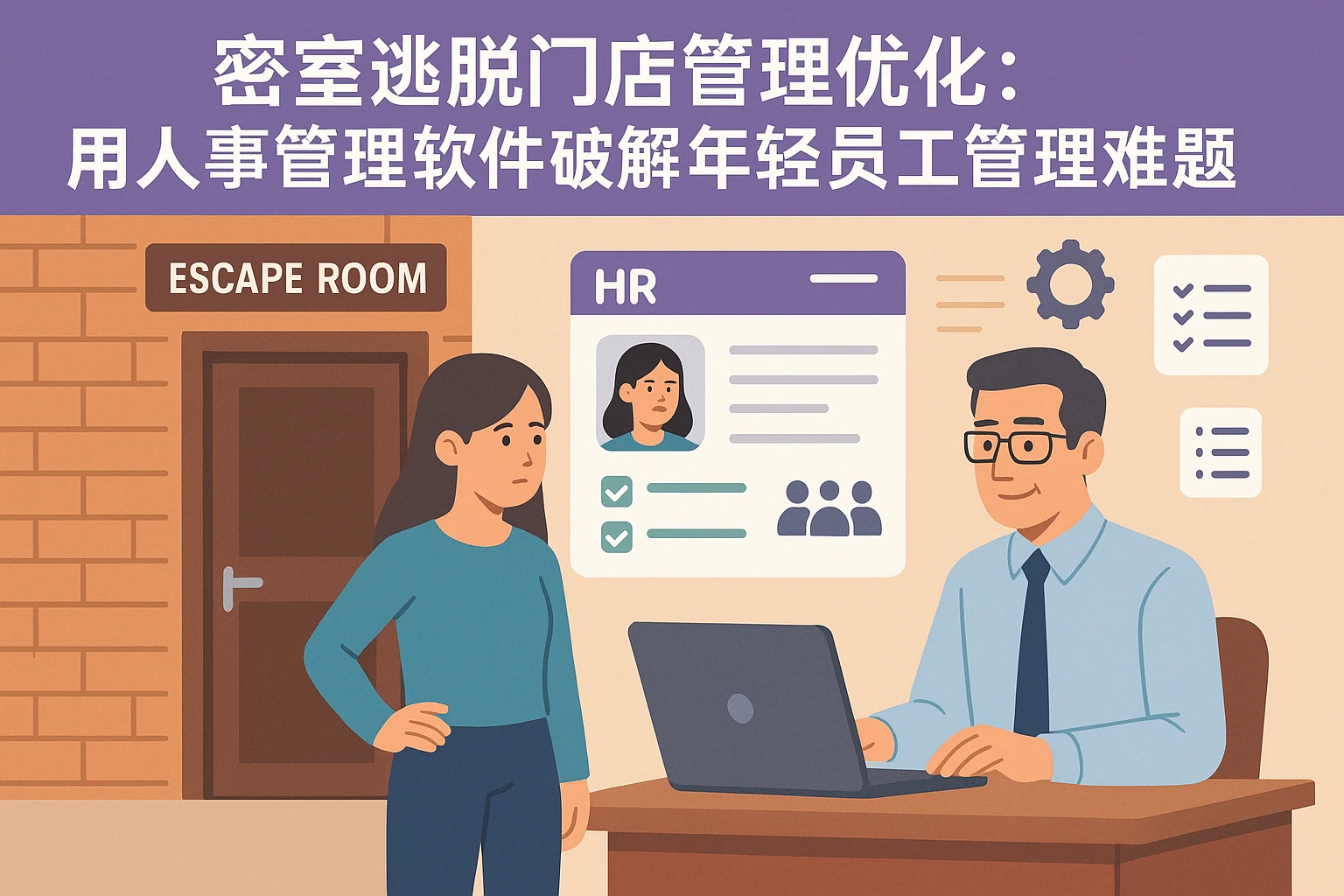 密室逃脱门店管理优化：用人事管理软件破解年轻员工管理难题