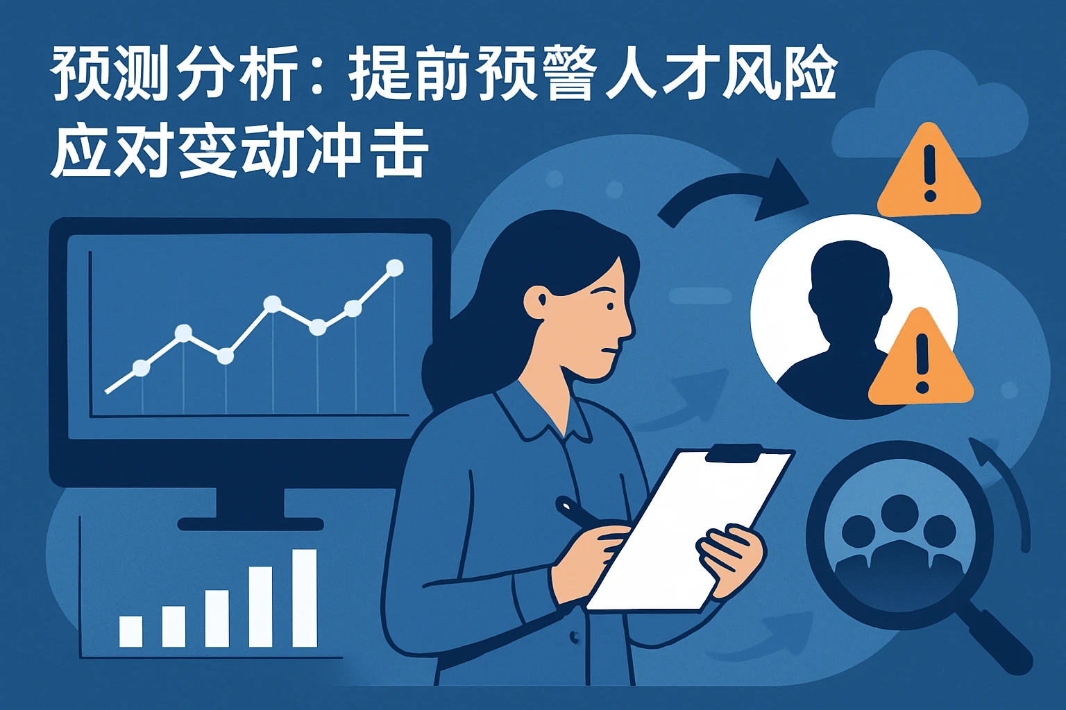 2. 预测分析:提前预警人才风险,应对变动冲击