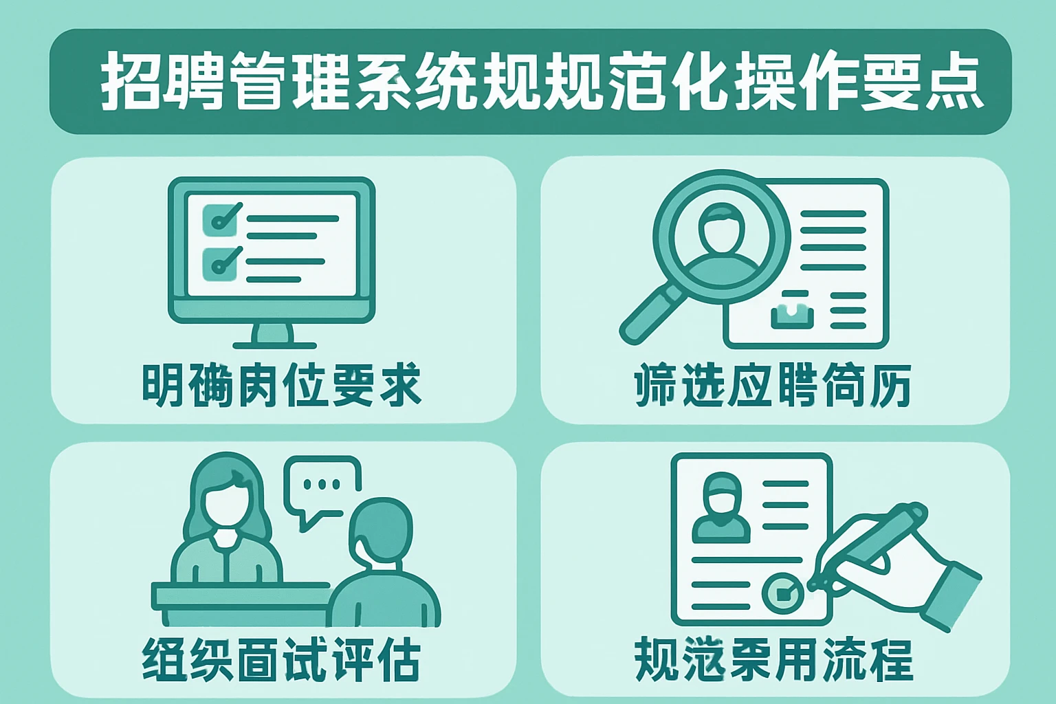 招聘管理系统的规范化操作要点