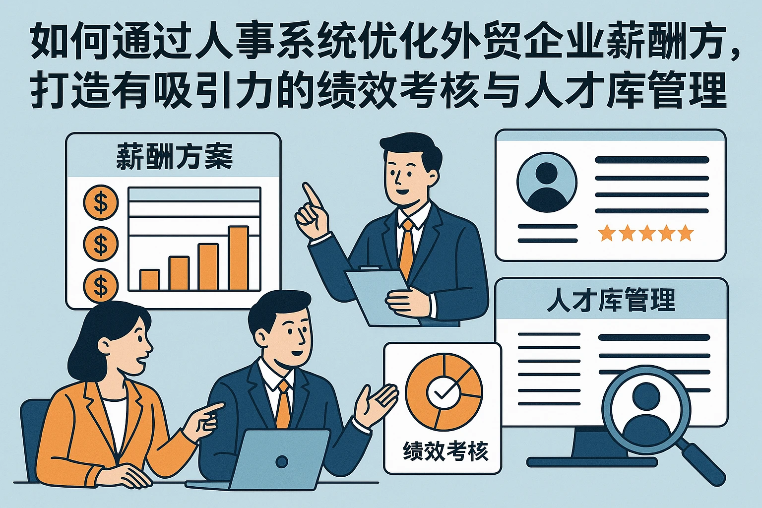 如何通过人事系统优化外贸企业薪酬方案，打造有吸引力的绩效考核与人才库管理