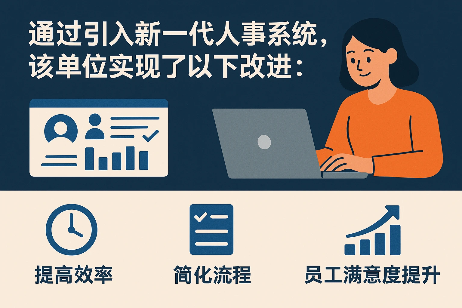 通过引入新一代人事系统，该单位实现了以下改进：