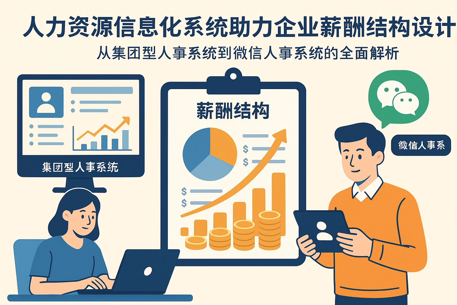 人力资源信息化系统助力企业薪酬结构设计：从集团型人事系统到微信人事系统的全面解析