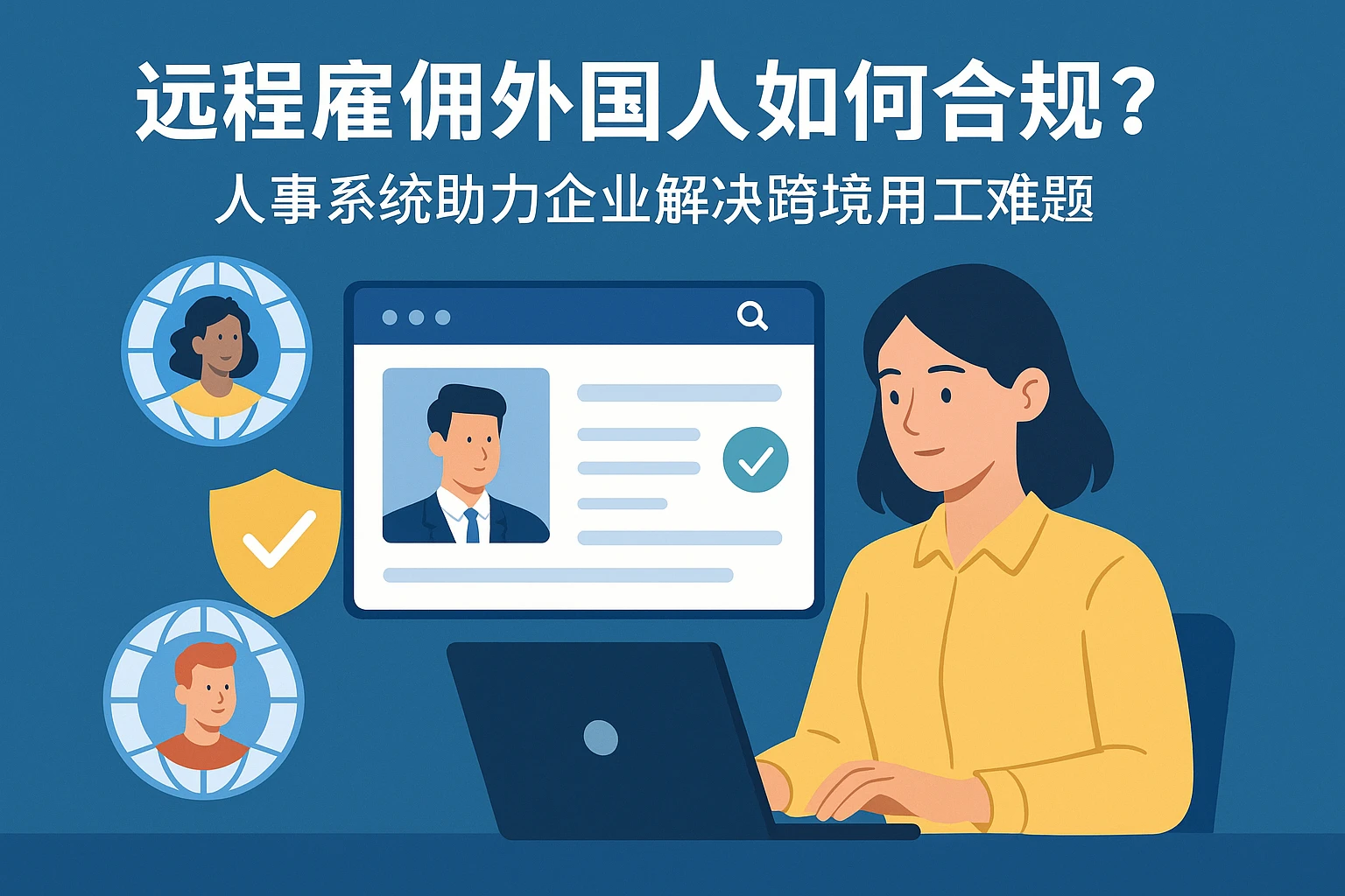 远程雇佣外国人如何合规?人事系统助力企业解决跨境用工难题