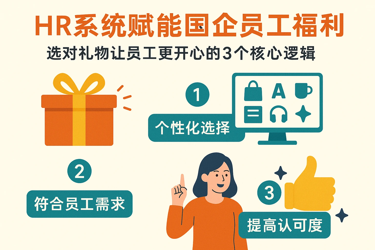 HR系统赋能国企员工福利:选对礼物让员工更开心的3个核心逻辑