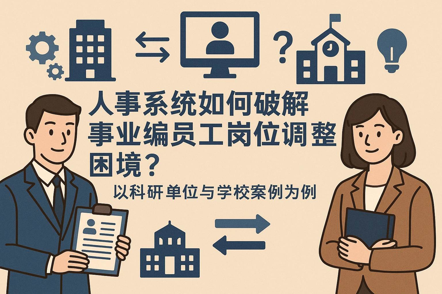 人事系统如何破解事业编员工岗位调整困境？以科研单位与学校案例为例