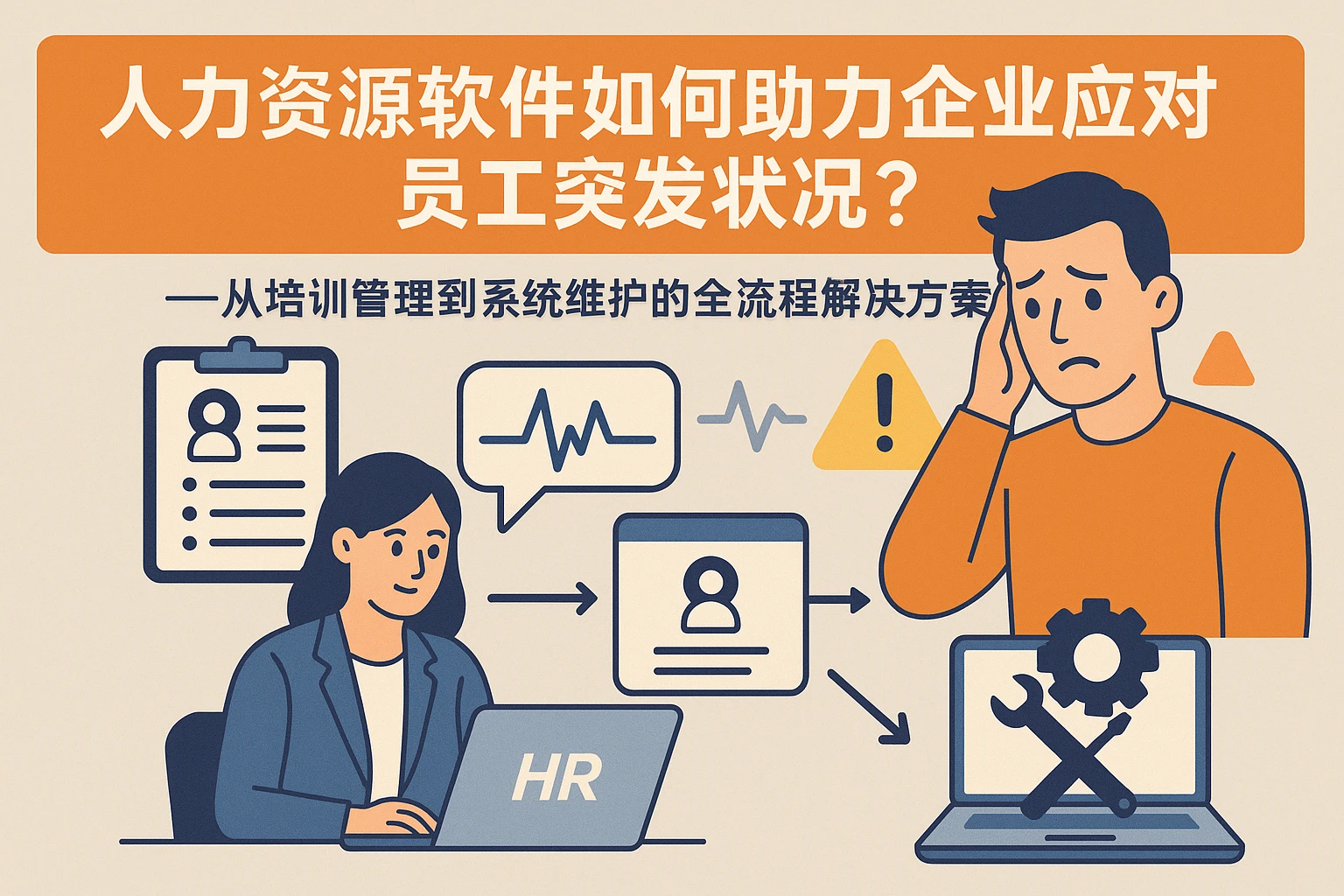 人力资源软件如何助力企业应对员工突发状况？——从培训管理到系统维护的全流程解决方案