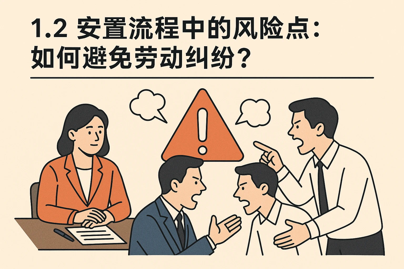 1.2 安置流程中的风险点：如何避免劳动纠纷？