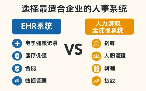 ehr系统与人力资源全流程系统对比：选择最适合企业的人事系统