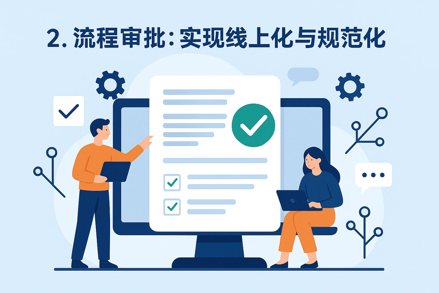2. 流程审批：实现线上化与规范化