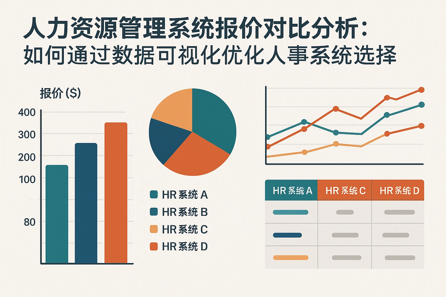 人力资源管理系统报价对比分析：如何通过数据可视化优化人事系统选择
