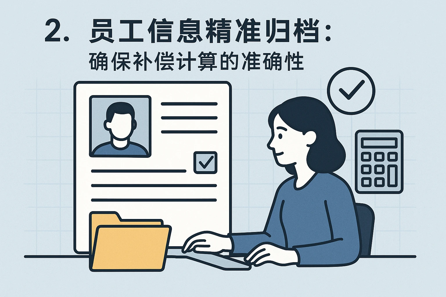 2. 员工信息精准归档:确保补偿计算的准确性