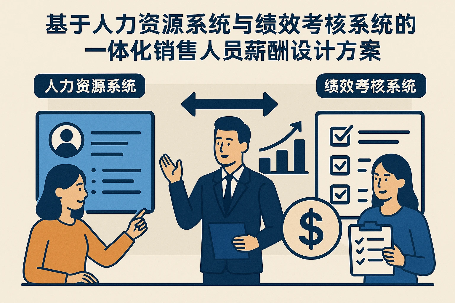 基于人力资源系统与绩效考核系统的一体化销售人员薪酬设计方案