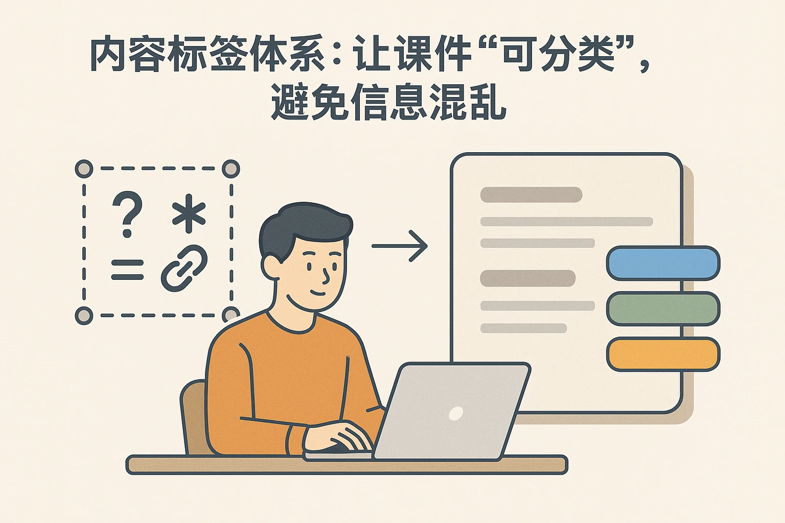 2. 内容标签体系：让课件“可分类”，避免信息混乱