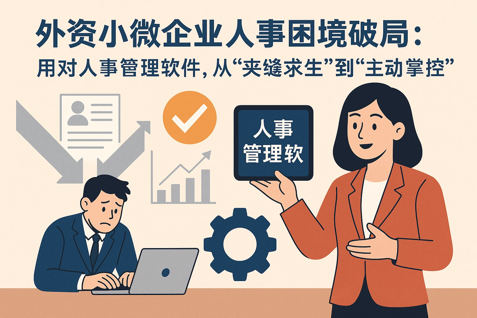 外资小微企业人事困境破局:用对人事管理软件,从“夹缝求生”到“主动掌控”