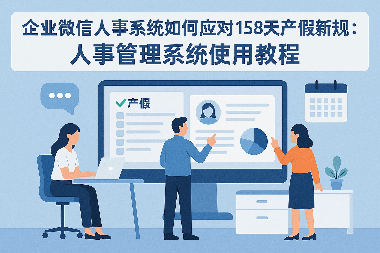 企业微信人事系统如何应对158天产假新规：人事管理系统使用教程