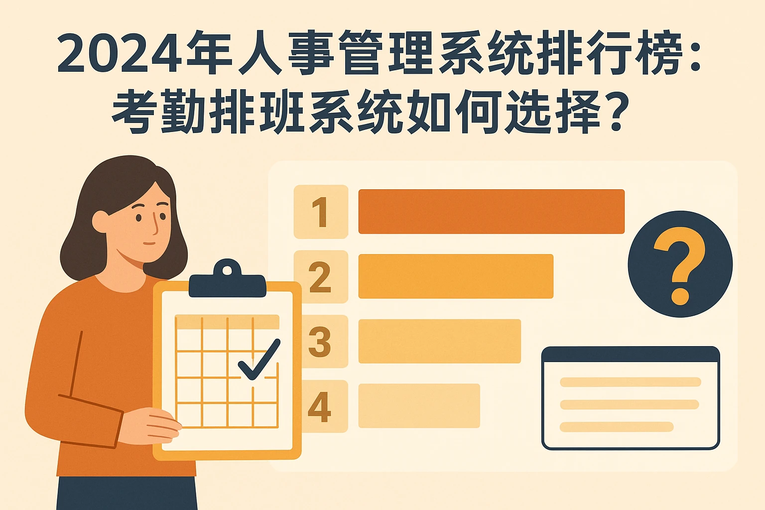 2024年人事管理系统排行榜：考勤排班系统如何选择？