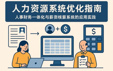 人力资源系统优化指南：人事财务一体化与薪资核算系统的应用实践