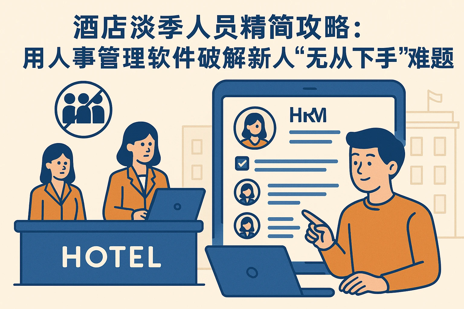 酒店淡季人员精简攻略：用人事管理软件破解新人“无从下手”难题