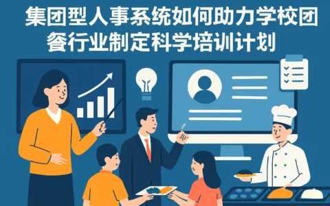 集团型人事系统如何助力学校团餐行业制定科学培训计划