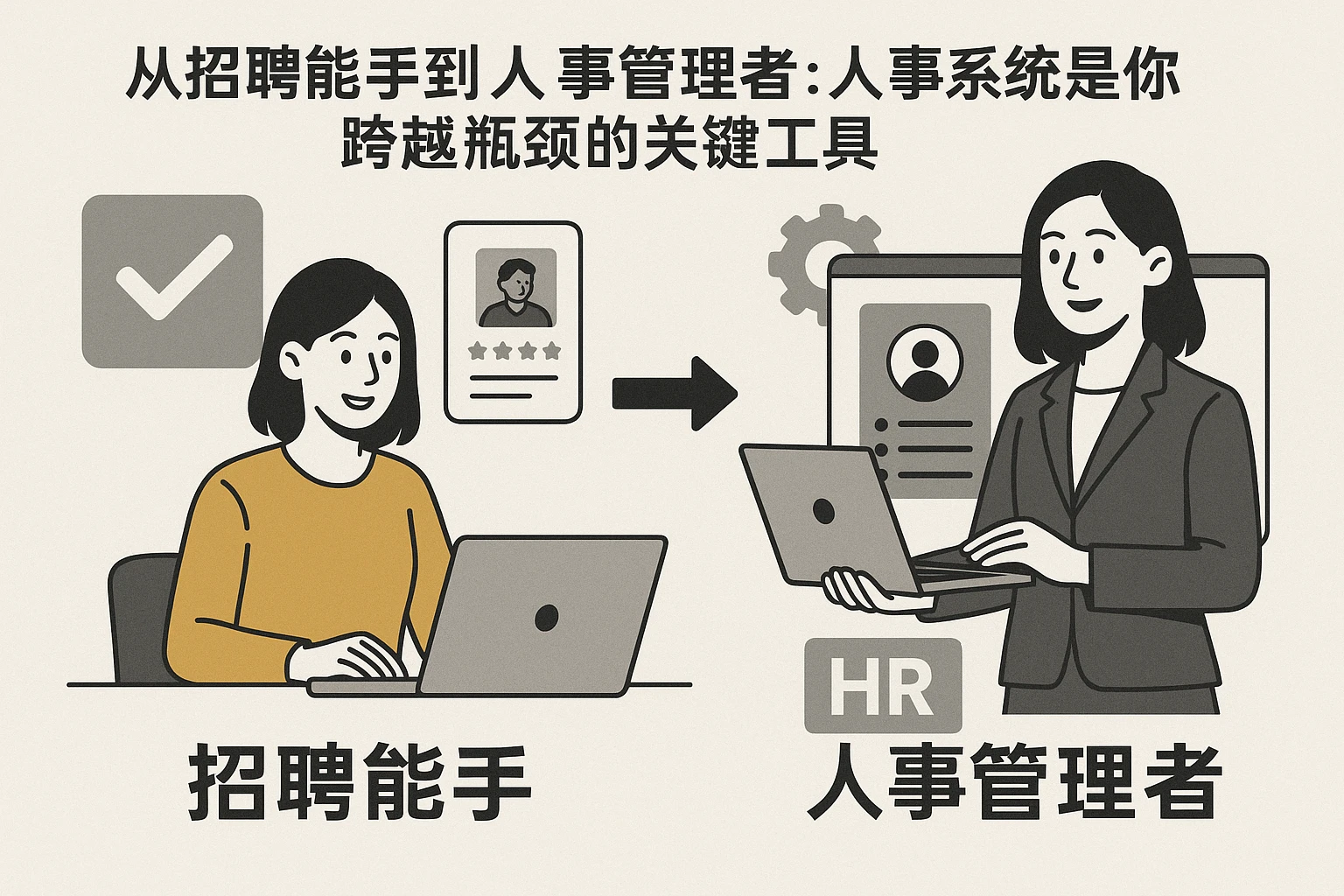 从招聘能手到人事管理者:人事系统是你跨越瓶颈的关键工具