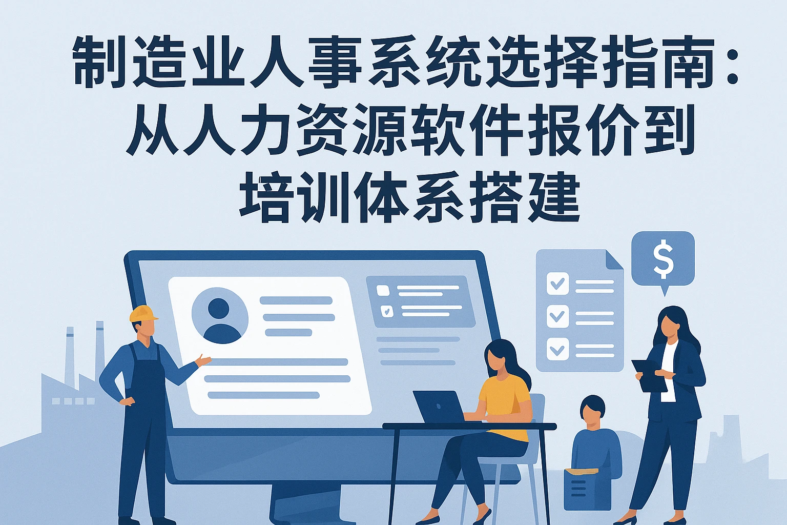 制造业人事系统选择指南:从人力资源软件报价到培训体系搭建