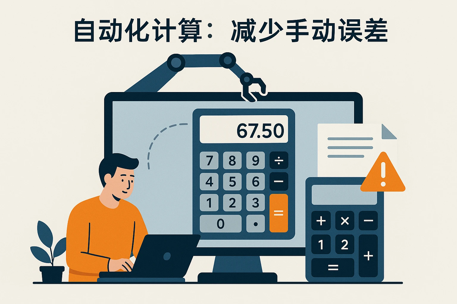 2. 自动化计算：减少手动误差