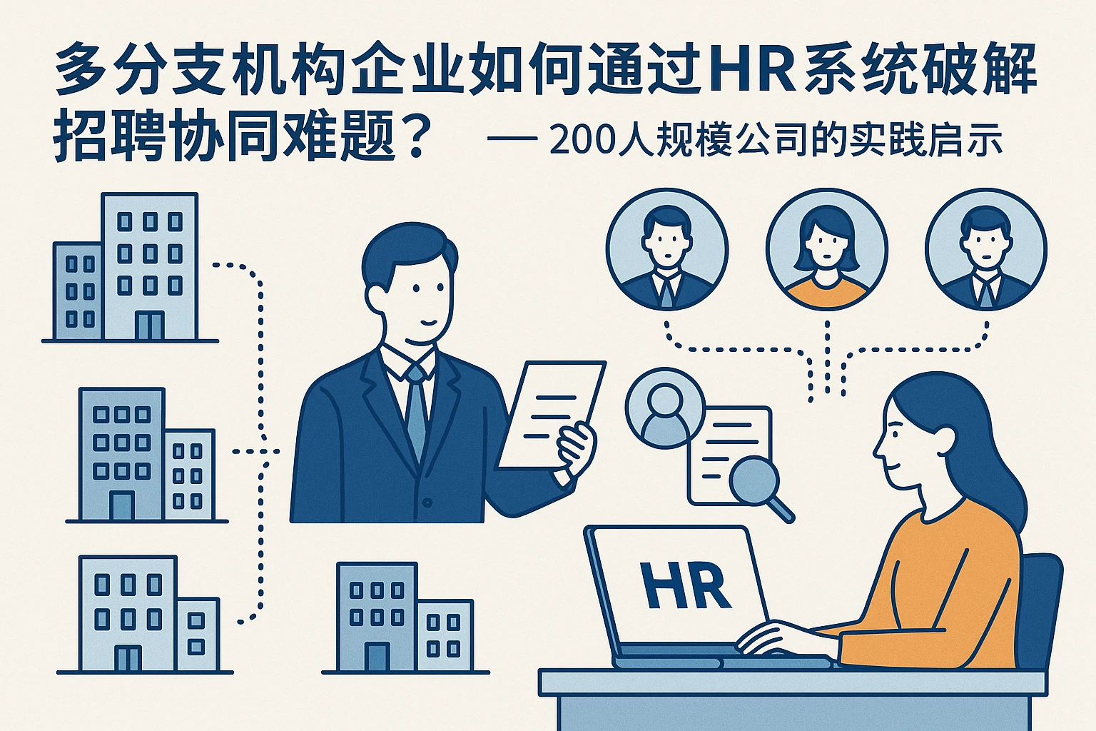 多分支机构企业如何通过HR系统破解招聘协同难题？——200人规模公司的实践启示
