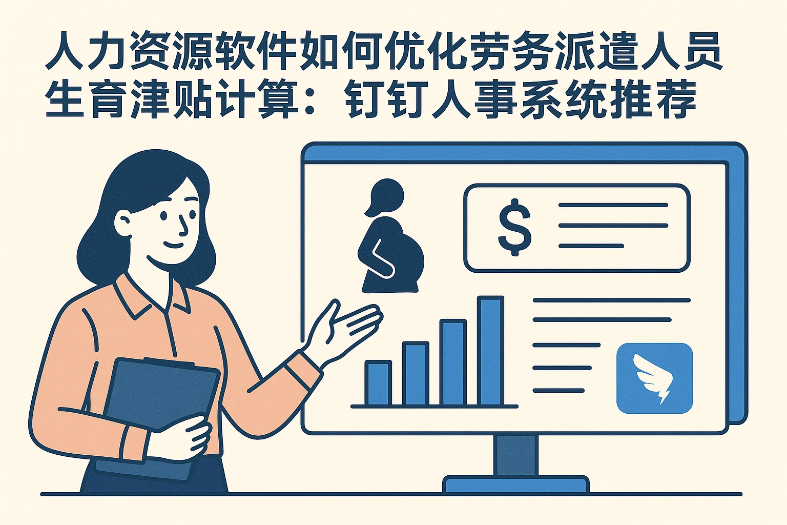 人力资源软件如何优化劳务派遣人员生育津贴计算:钉钉人事系统推荐