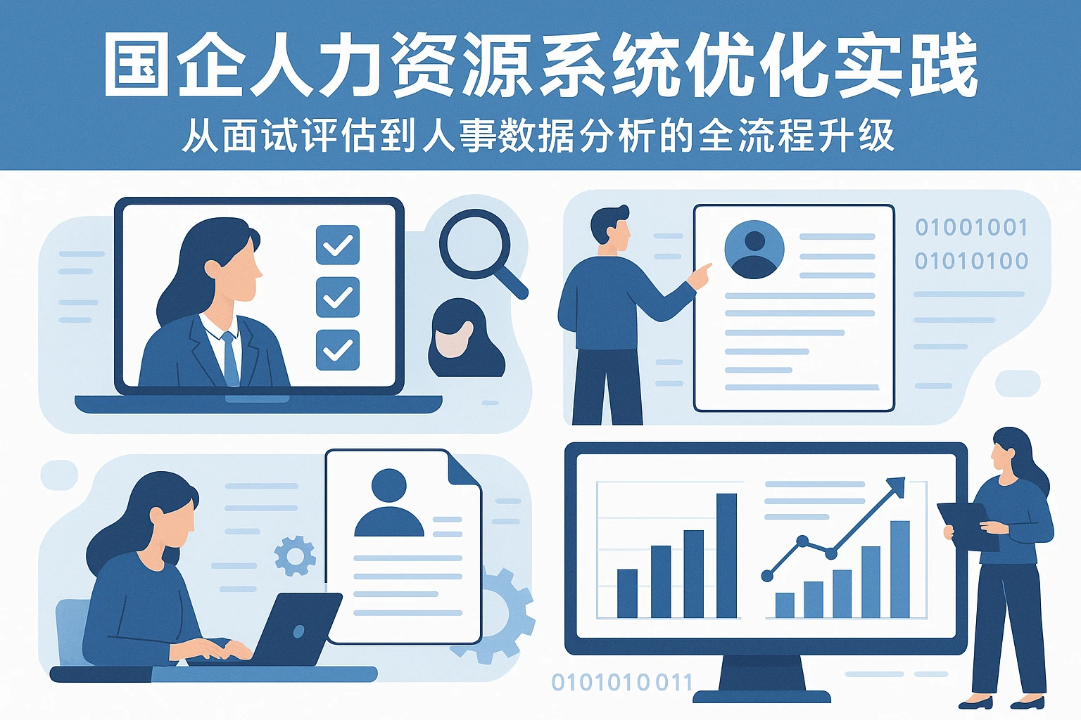 国企人力资源系统优化实践：从面试评估到人事数据分析的全流程升级