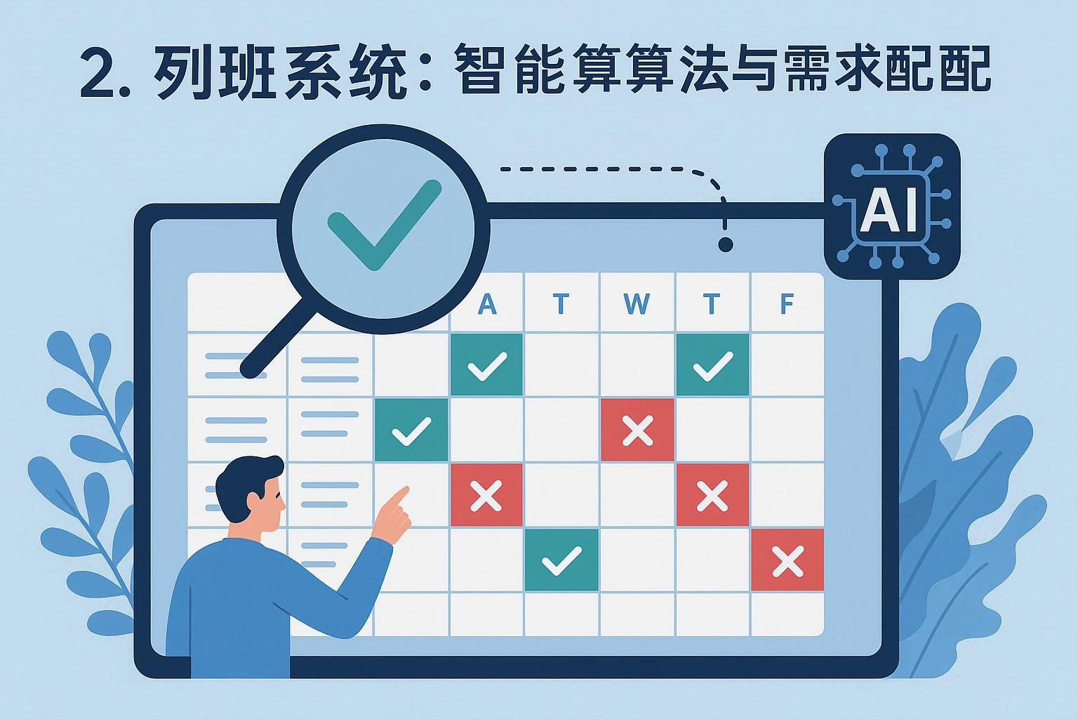2. 排班系统：智能算法与需求匹配的精准化
