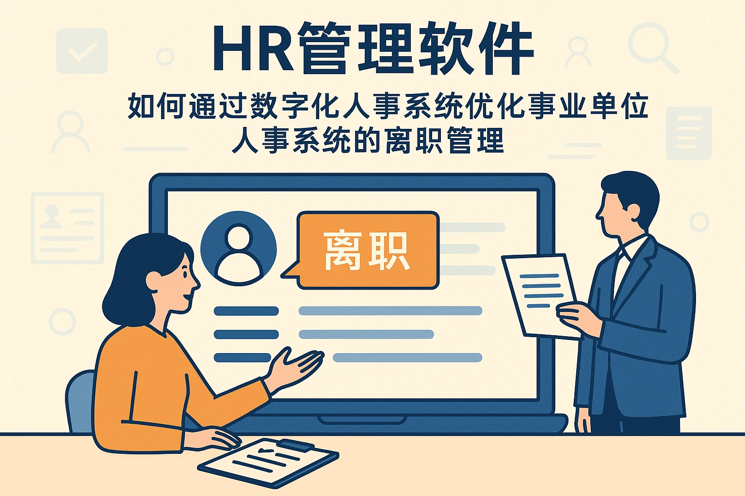 HR管理软件如何通过数字化人事系统优化事业单位人事系统的离职管理
