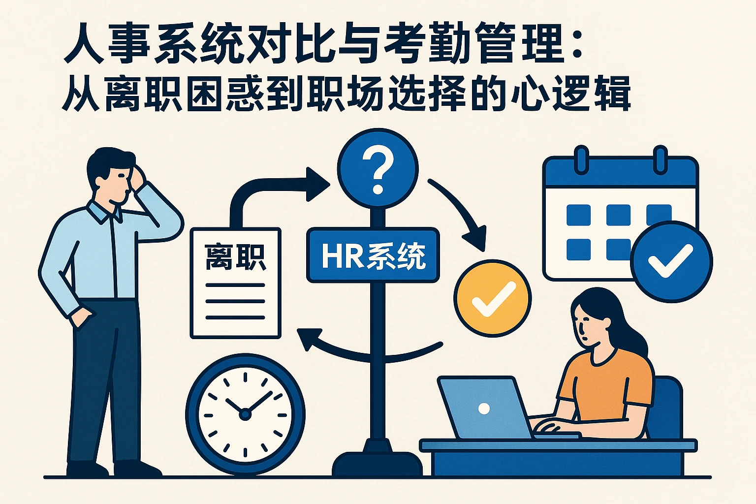 人事系统对比与考勤管理:从离职困惑到职场选择的核心逻辑