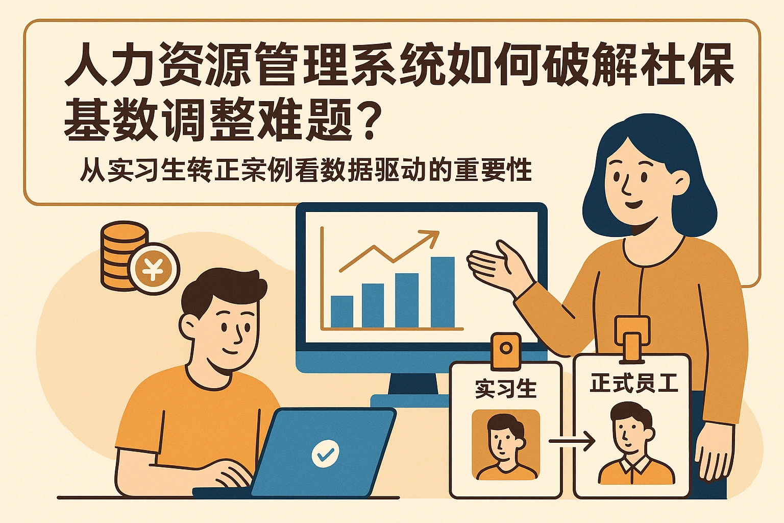 人力资源管理系统如何破解社保基数调整难题?——从实习生转正案例看数据驱动的重要性