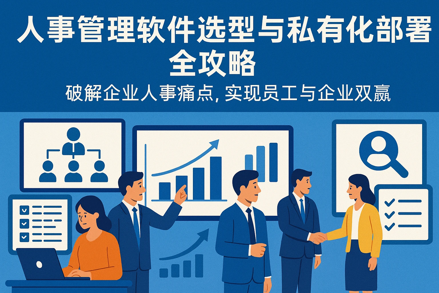 人事管理软件选型与私有化部署全攻略:破解企业人事痛点,实现员工与企业双赢