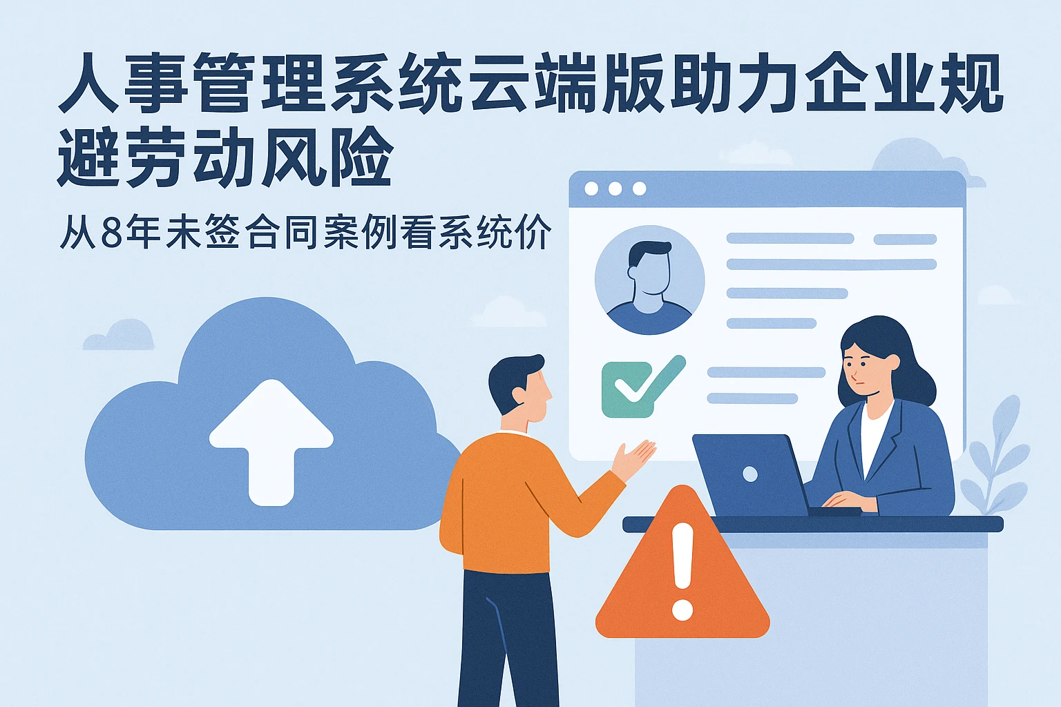 人事管理系统云端版助力企业规避劳动风险:从8年未签合同案例看系统价值