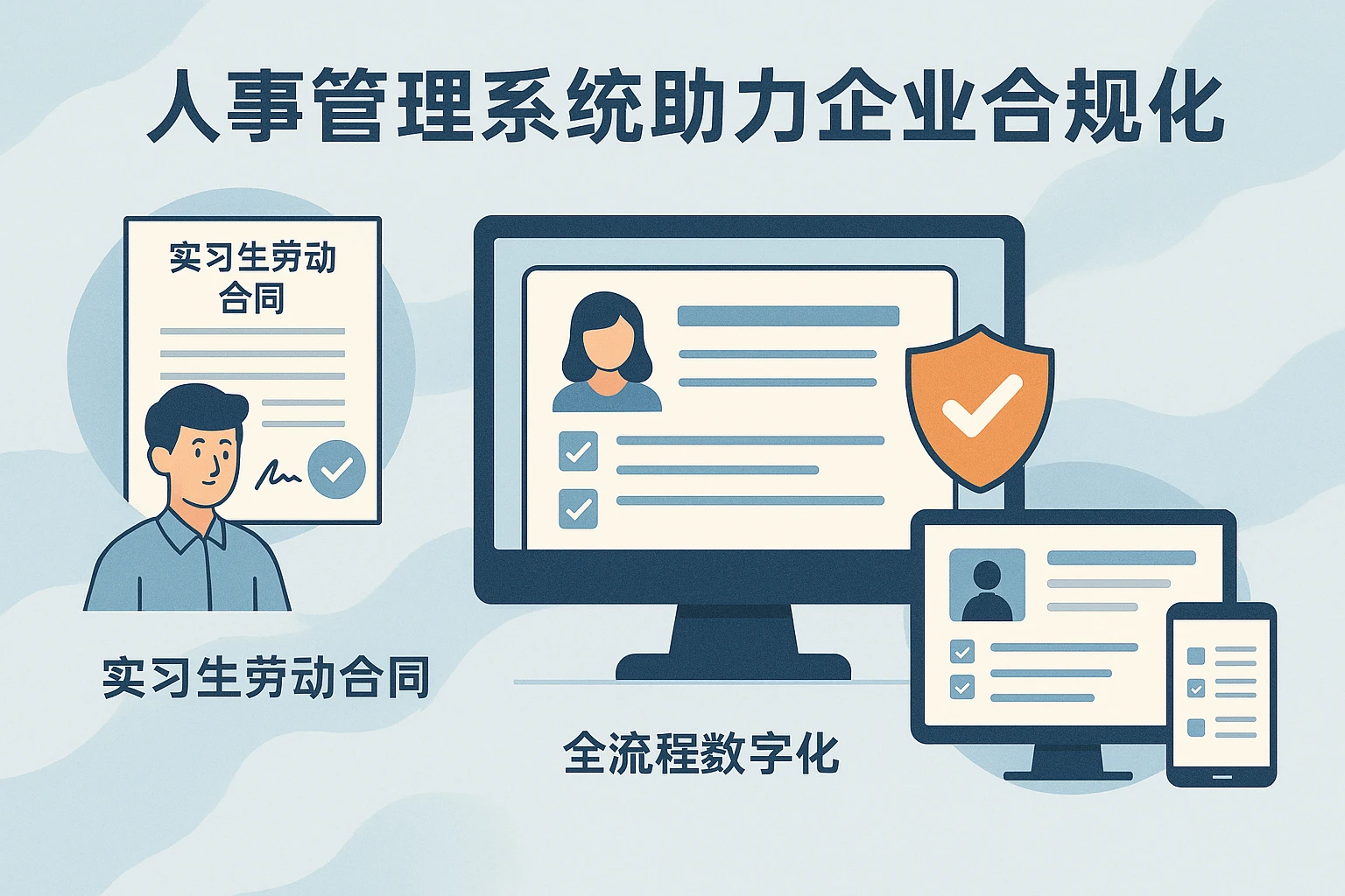 人事管理系统助力企业合规化：从实习生劳动合同到全流程数字化