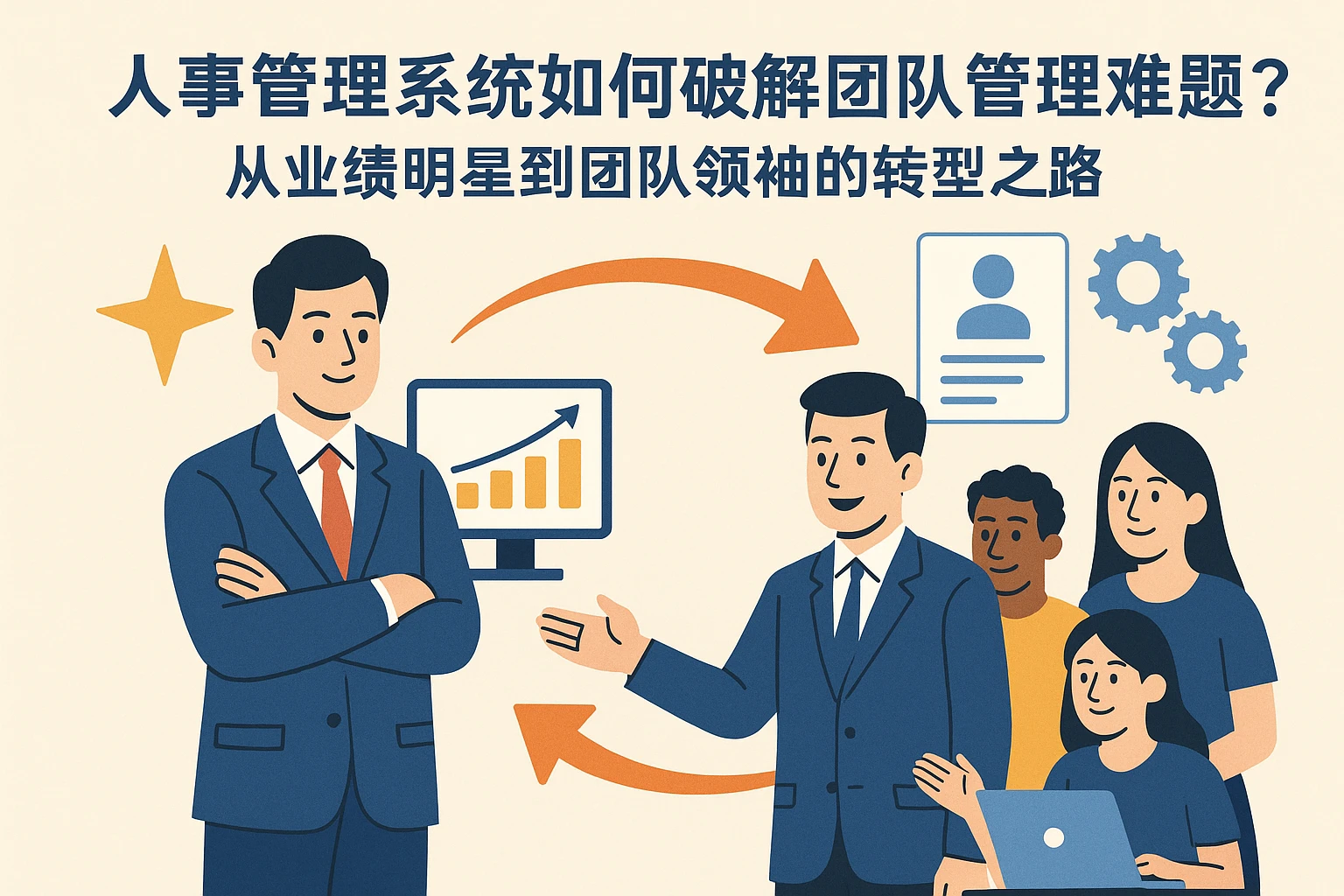 人事管理系统如何破解团队管理难题?从业绩明星到团队领袖的转型之路