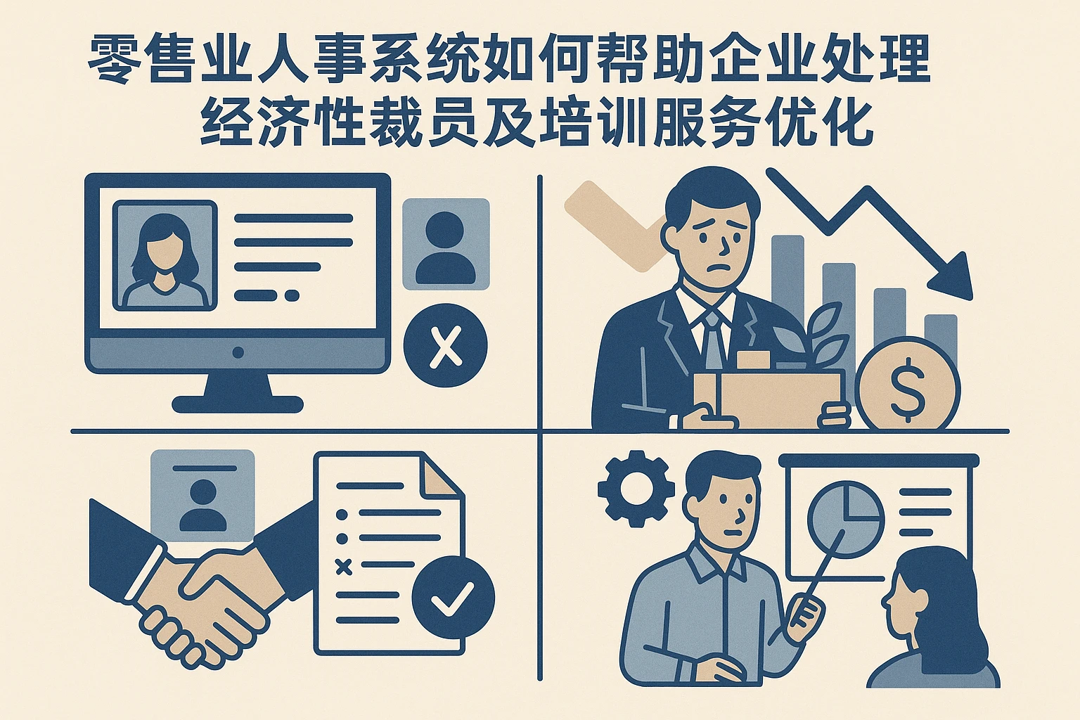 零售业人事系统如何帮助企业处理经济性裁员及培训服务优化