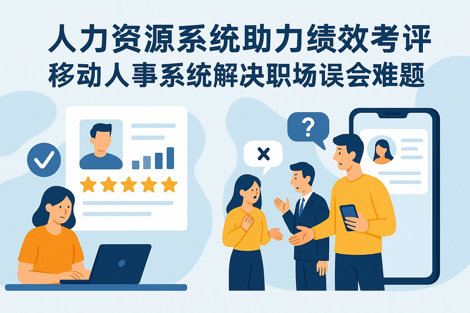 人力资源系统助力绩效考评，移动人事系统解决职场误会难题