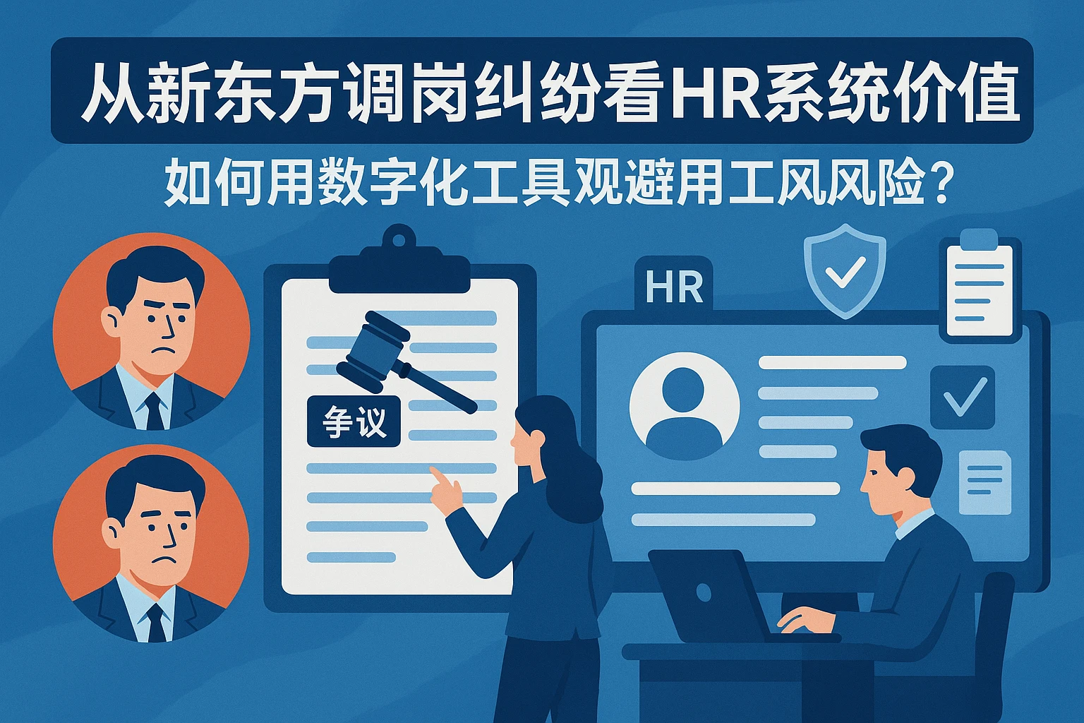 从新东方调岗纠纷看HR系统价值：如何用数字化工具规避用工风险？
