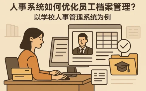 人事系统如何优化员工档案管理？以学校人事管理系统为例