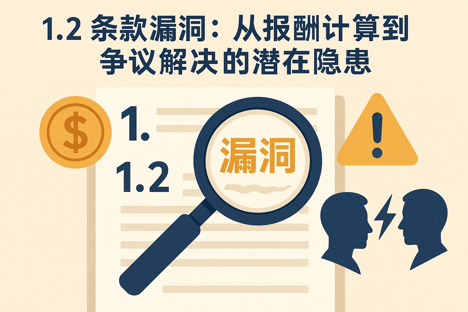 1.2 条款漏洞:从报酬计算到争议解决的潜在隐患