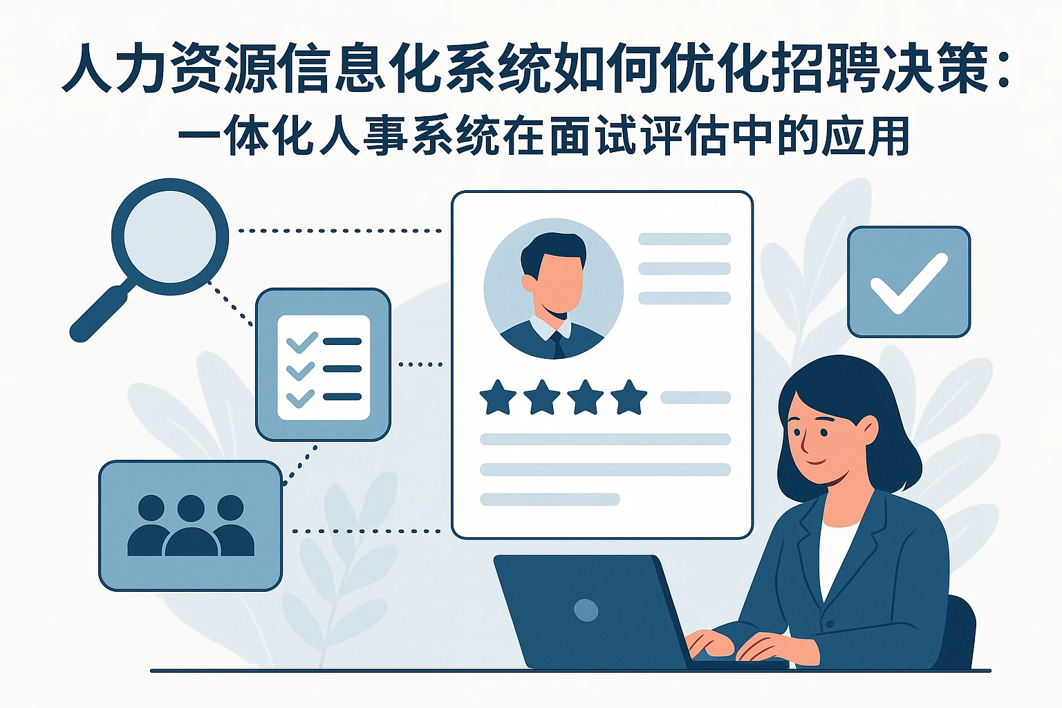 人力资源信息化系统如何优化招聘决策：一体化人事系统在面试评估中的应用